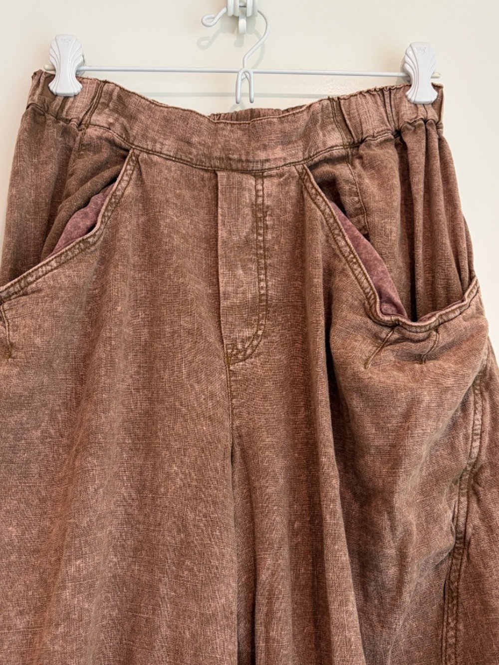 FREE PEOPLE Linen Barrel Pants - Picture 2 of 5